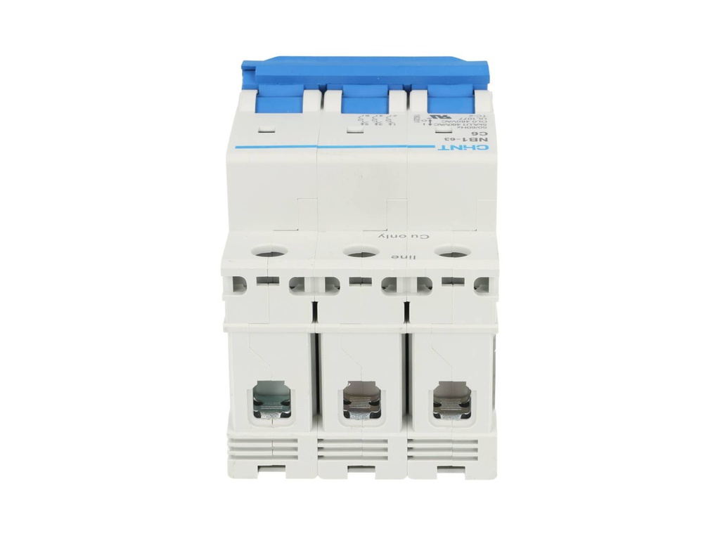 NB1-5KA3PC6 — BREAKER  P/RIEL 3X6A , 5KA, 480VCA