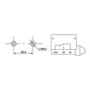 XZ7-312 — MICROSWITCH MINIATURA ROLDANA METALICA, TRANSVERSAL 1NA+1NC, 10A 250V