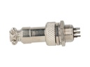 TP-GX12-6P — CONECTORES (PAR GX12 6PIN MACHO/HEMBRAPARA PANEL Y EXTENSION 4A/125VCA, 12mm