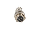 TP-GX12-3P — CONECTORES (PAR GX12 3 PIN MACHO/HEMBRAPARA PANEL Y EXTENSION 7A/125VCA, 12mm