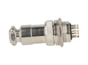 TP-GX20-8P — CONECTORES (PAR GX20 8 PIN MACHO/HEMBRAPARA PANEL Y EXTENSION 4A/125VCA, 20mm