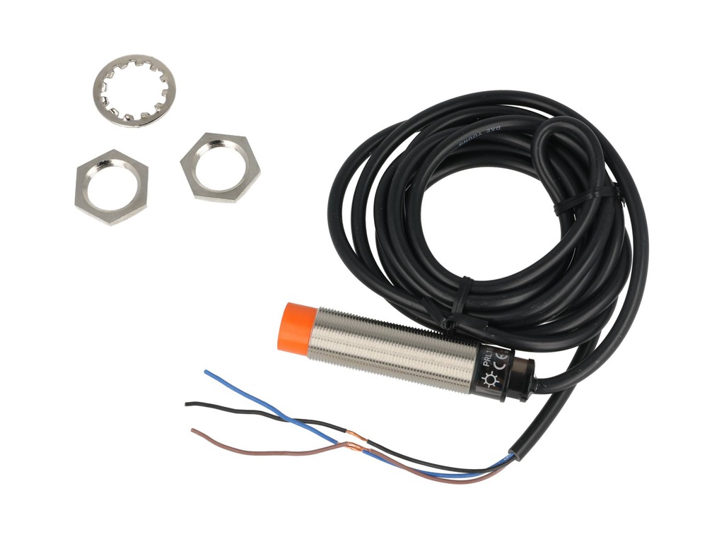 PRL18-8DP — SENSOR INDUCTIVO PNP, NA, SENSADO DE 8MM, 15-30VCD