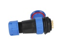 TP-SP28-SP16P — CONECTORES PANEL/RECTO (PAR) 16PIN, IMPERMEABLES IP68, 5A/250VCA, DIAMETRO DE BARRENO 28mm