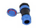 TP-SP28-SP16P — CONECTORES PANEL/RECTO (PAR) 16PIN, IMPERMEABLES IP68, 5A/250VCA, DIAMETRO DE BARRENO 28mm