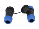 TP-SP28-S26P — CONECTORES EXTENSION/RECTO (PAR) 26PIN, IMPERMEABLES IP68, 5A/250VCA, DIAMETRO DE BARRENO 28mm PIN COBRE CHAPEADO EN DORADO/PLATEADO