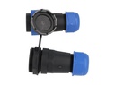 TP-SP28-S26P — CONECTORES EXTENSION/RECTO (PAR) 26PIN, IMPERMEABLES IP68, 5A/250VCA, DIAMETRO DE BARRENO 28mm PIN COBRE CHAPEADO EN DORADO/PLATEADO