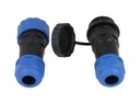 TP-SP20-S14P — CONECTORES EXTENSION/RECTO (PAR) 14PIN, IMPERMEABLES IP68, 5A/250VCA, DIAMETRO DE BARRENO 20mm, PIN COBRE CHAPEADO EN DORADO/PLATEADO 