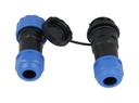 TP-SP20-S7P — CONECTORES EXTENSION/RECTO (PAR) 7PIN, IMPERMEABLES IP68, 10A/250VCA, DIAMETRO DE BARRENO 20mm, PIN COBRE CHAPEADO EN DORADO/PLATEADO