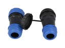 TP-SP28-S24P — CONECTORES EXTENSION/RECTO (PAR) 24PIN, IMPERMEABLES IP68, 5A/250VCA, DIAMETRO DE BARRENO 28mm, PIN COBRE CHAPEADO EN DORADO/PLATEADO