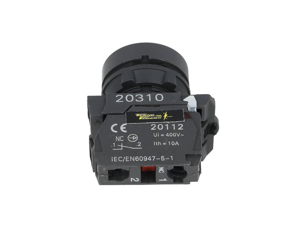 TP-XB5-R — BOTON PULSADOR PLASTICO ROJO NC 22mm*NO SON A PRUEBA DE EXPLOSION*