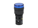 TP-LI16-B24 — LAMPARA PILOTO TIPO LED 24VDCON AC ø 16mmCOLOR AZUL *NO SON A PRUEBA DE EXPLOSION*