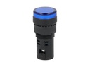 TP-LI16-B24 — LAMPARA PILOTO TIPO LED 24VDCON AC ø 16mmCOLOR AZUL *NO SON A PRUEBA DE EXPLOSION*