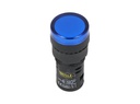TP-LI16-B24 — LAMPARA PILOTO TIPO LED 24VDCON AC ø 16mmCOLOR AZUL *NO SON A PRUEBA DE EXPLOSION*