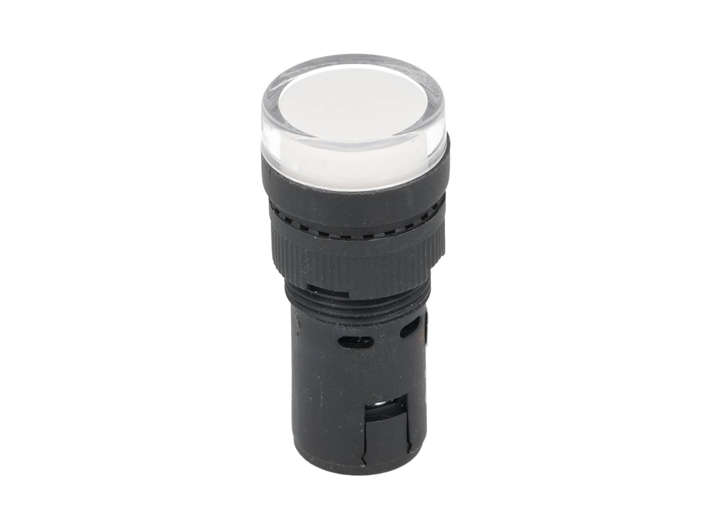 TP-LI16-W24 — LAMPARA PILOTO TIPO LED 24VDCON AC ø16mm, COLOR BLANCO *NO SON A PRUEBA DE EXPLOSION*