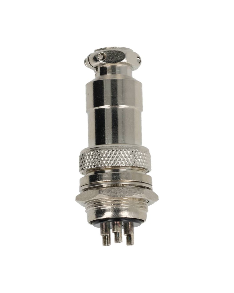 TP-GX20-3P — CONECTORES (PAR GX20 3 PIN MACHO/HEMBRAPARA PANEL Y EXTENSION 7A/125VCA, 20mm