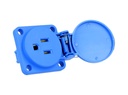 AL12505 — TOMA CORRIENTE COLOR AZUL MONTAJE PANEL