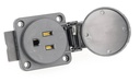 AL12500 — TOMA CORRIENTE COLOR NEGRO MONTAJE PANEL