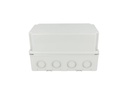 40202205 — CAJA CON KNOCKOUTS PRE-PERFORADOS PLASTICA ABS DE CONEXIONES 117X217X125.5MM. GRIS IP67 CUBIERTA ELEVADA