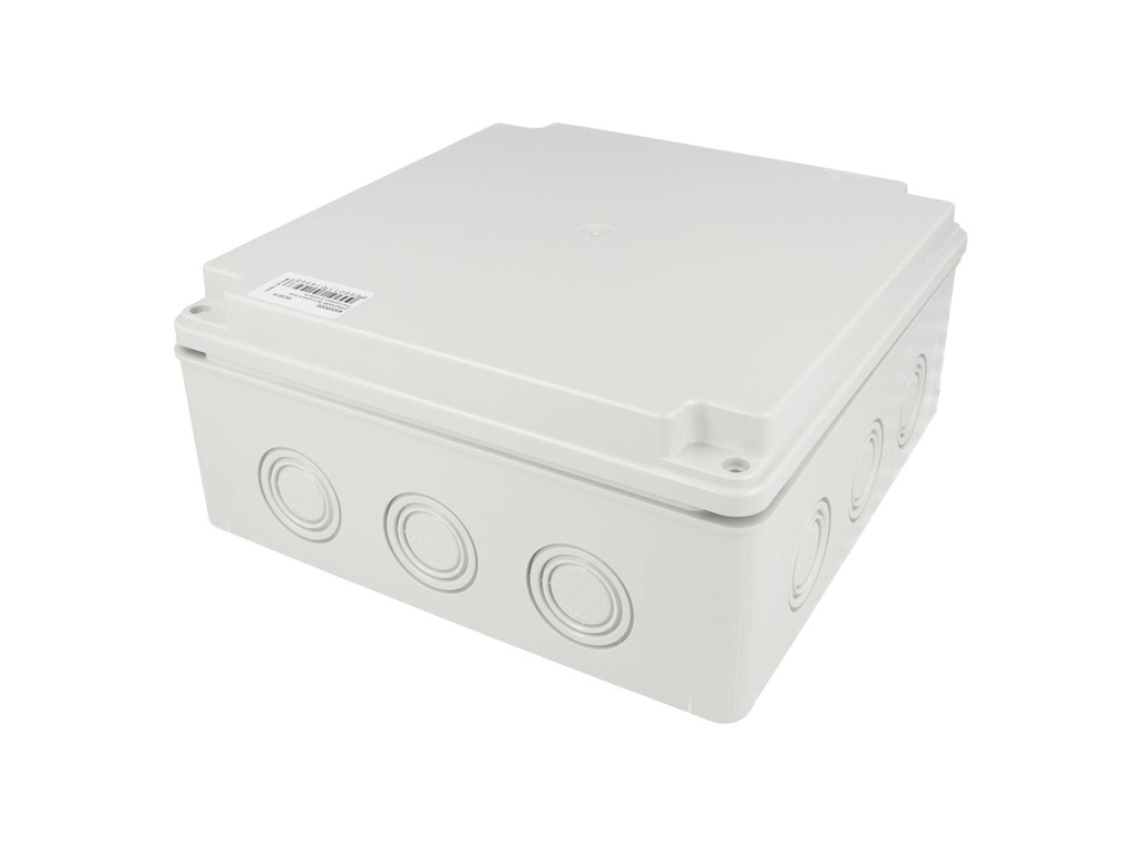 40205005 — CAJA CON KNOCKOUTS PRE-PERFORADOS PLASTICA ABS DE CONEXIONES 218X1218X96.5MM. GRIS IP67