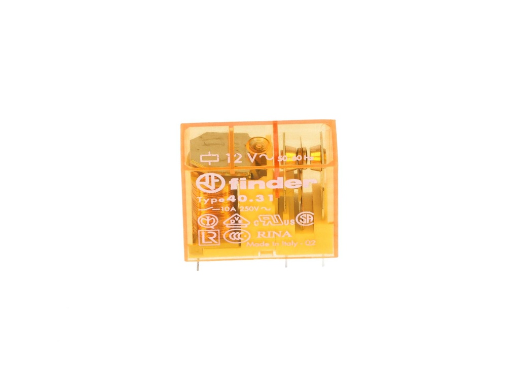 403180120000 — RELE P/CI 12VCA 1P2T 10AMP.
