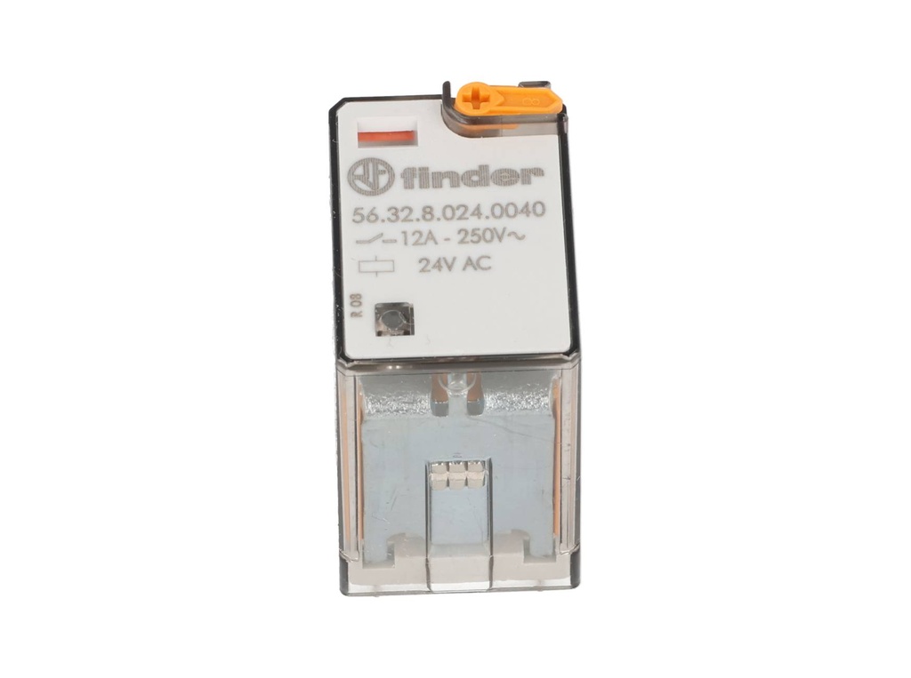 563280240040 — RELE FASTON 24VCA 2P2T 12AMP.