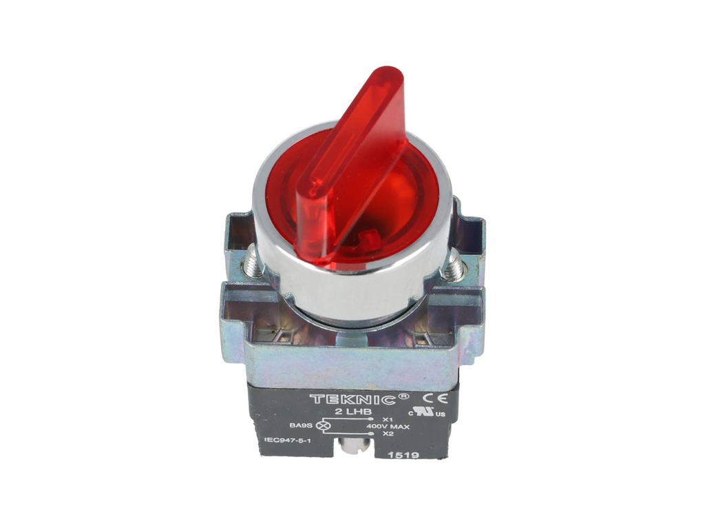2ASL4LB-1-400 — SELECTOR IL 2POS. FIJAS NO INCLUYE LED 6, 12, 24, 48, 110, 230VCA/DC #MCB94*** (***=V) 