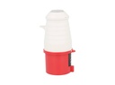 TP-CIP-3PT32 — CONECTOR INDEPENDIENTE MACHO PARA EXTENSION 3P+T 32A415VCA (PARA HEMBRAS #TP-CIS-3PT32E/TP-CIS-3PT32H/TP-CIS-3PT32S) 