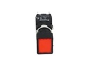 D100DDK — BOTON PULSADOR 16mm, NO ILUMINADO ROJO, RASANTE MOMENTANEO RECTANGULAR INCLUYE 1CON NA (MAXIMO 2 CONTACTOS) 
