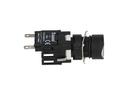 D100YDB — BOTON PULSADOR 16mm, NO ILUMINADO BLANCORASANTE MOMENTANEO RESTADO NDO, INCLUYE 1CON NA (MAXIMO 2 CONTACTOS) 