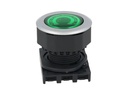 S3PF-P3G — BOTON PULSADOR RASANTE LED VERDE 30MM