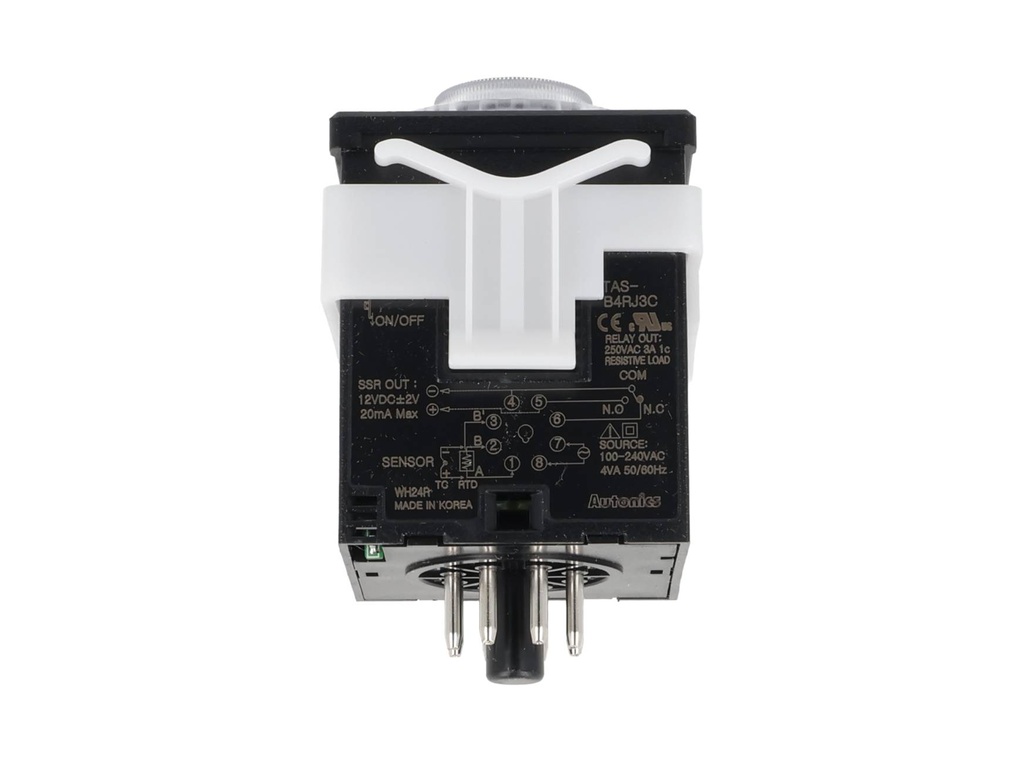 TAS-B4RJ3C — CONTROLADOR/TEMP.ANALOG. J 0-300°C SALIDA A RELEVADOR 48X48X79mm.