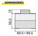 Caja + Botón Pulsador Verde Start +1na 3a 240v Tp-bb1no 2pza