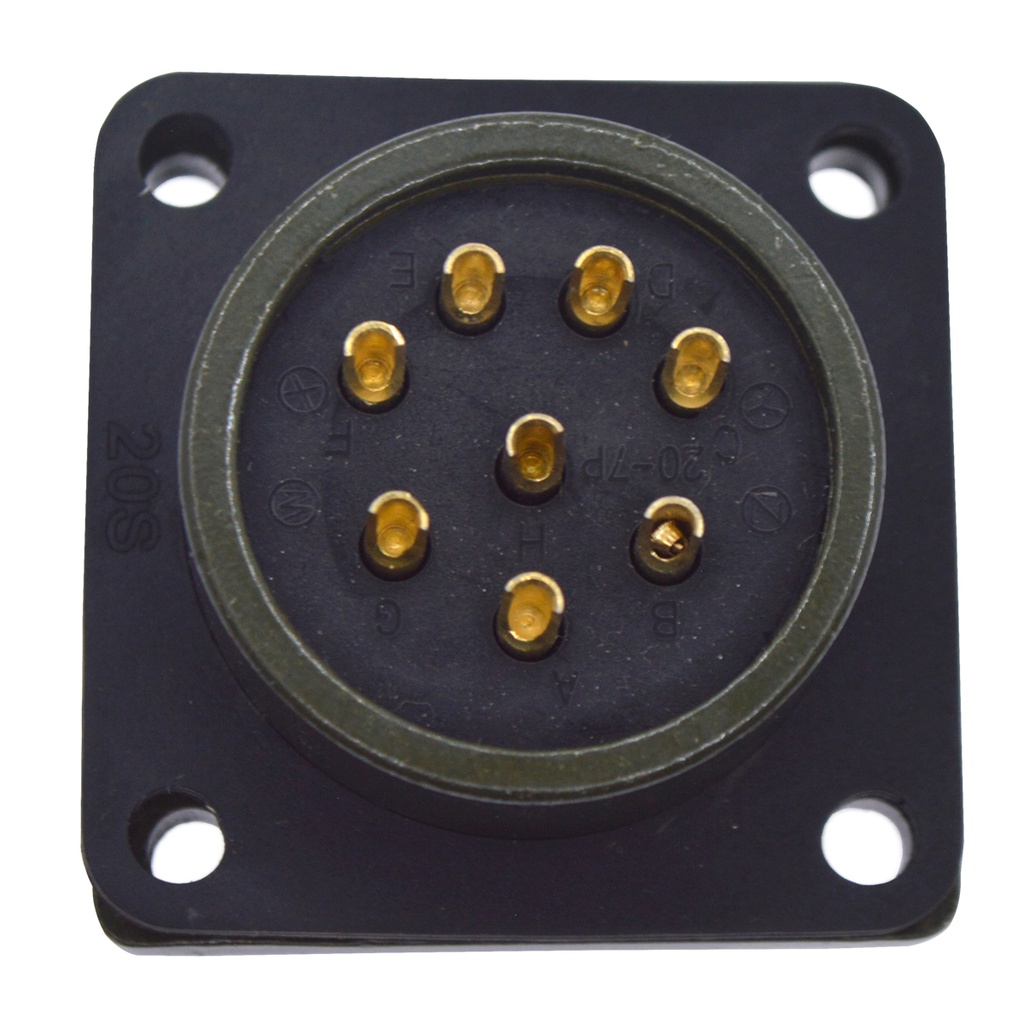 TP-MSK-8PM — CONECTOR MILITAR SOCKET (PANEL) 8P MACHO