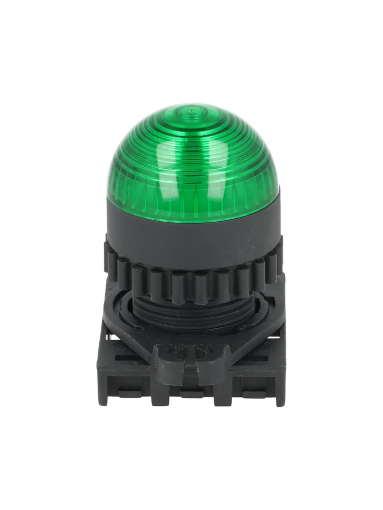 L2RR-L1G — LAMPARA PILOTO LED VERDE 22mm, TIPO DOMO, 