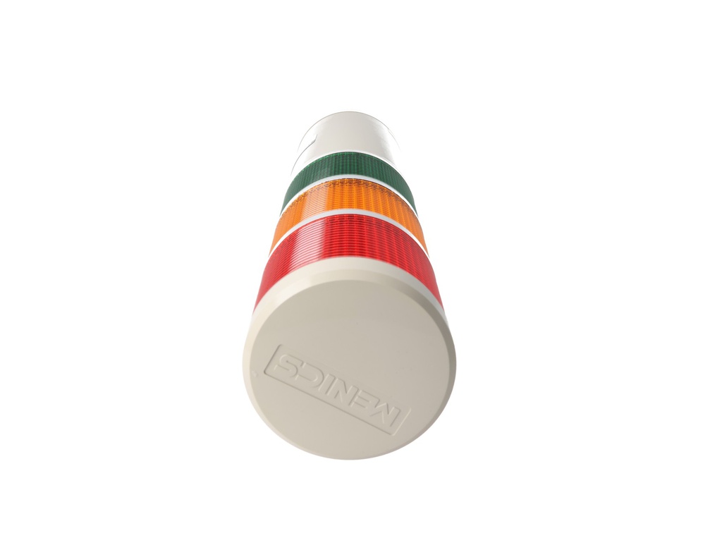 MT8C3BT-3 — TORRETA INDUSTRIAL 110VCA 3 COLORES 85mmCON FLASH DE TERMINALES