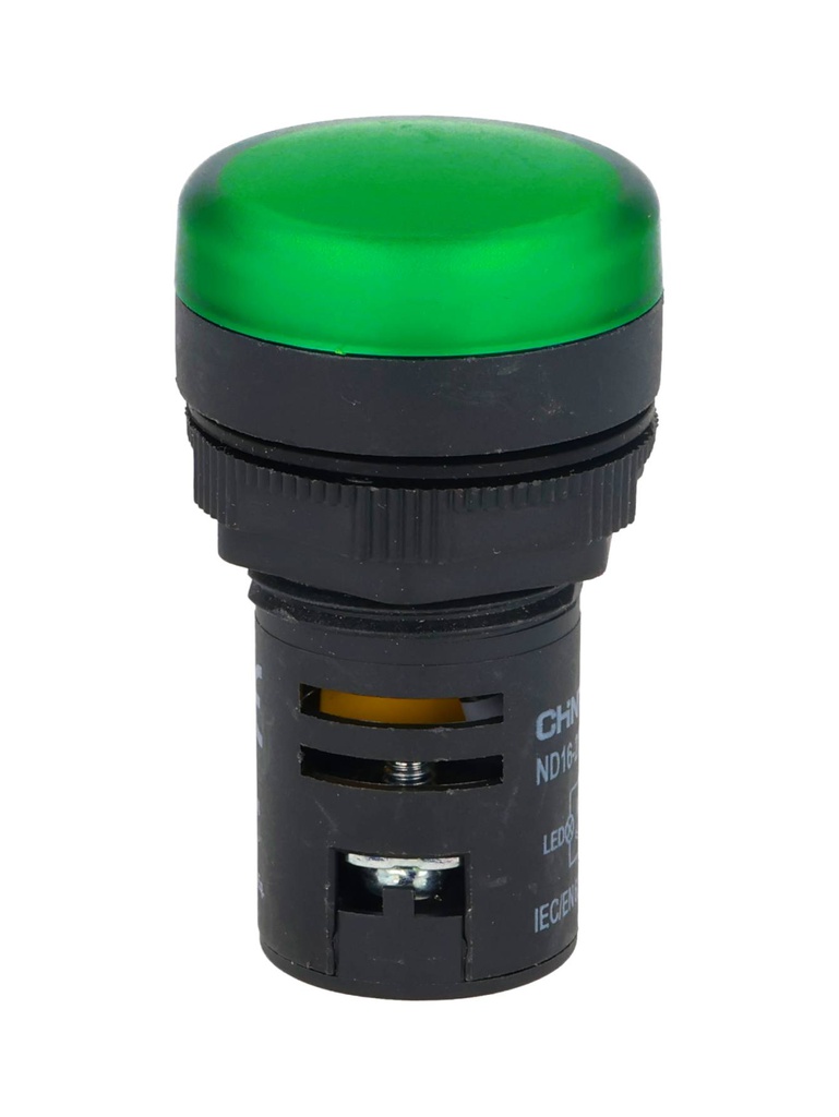 NP16-22DSG — LAMPARA PILOTO TIPO LED UL 220VAC, ø22mmCOLOR VERDE *NO SON A PRUEBA DE EXPLOSION*