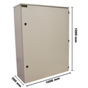 TPMEG12010030 — GABINETE GALVANIZADO NEMA 3R 1200X1000X300MM