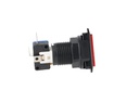 TP-TSR — SWITCH TRIANGULAR ROJO 39 X39 X 39LED 12/5VCD, CON MICROSWITCH INTERCAMBIABLE.