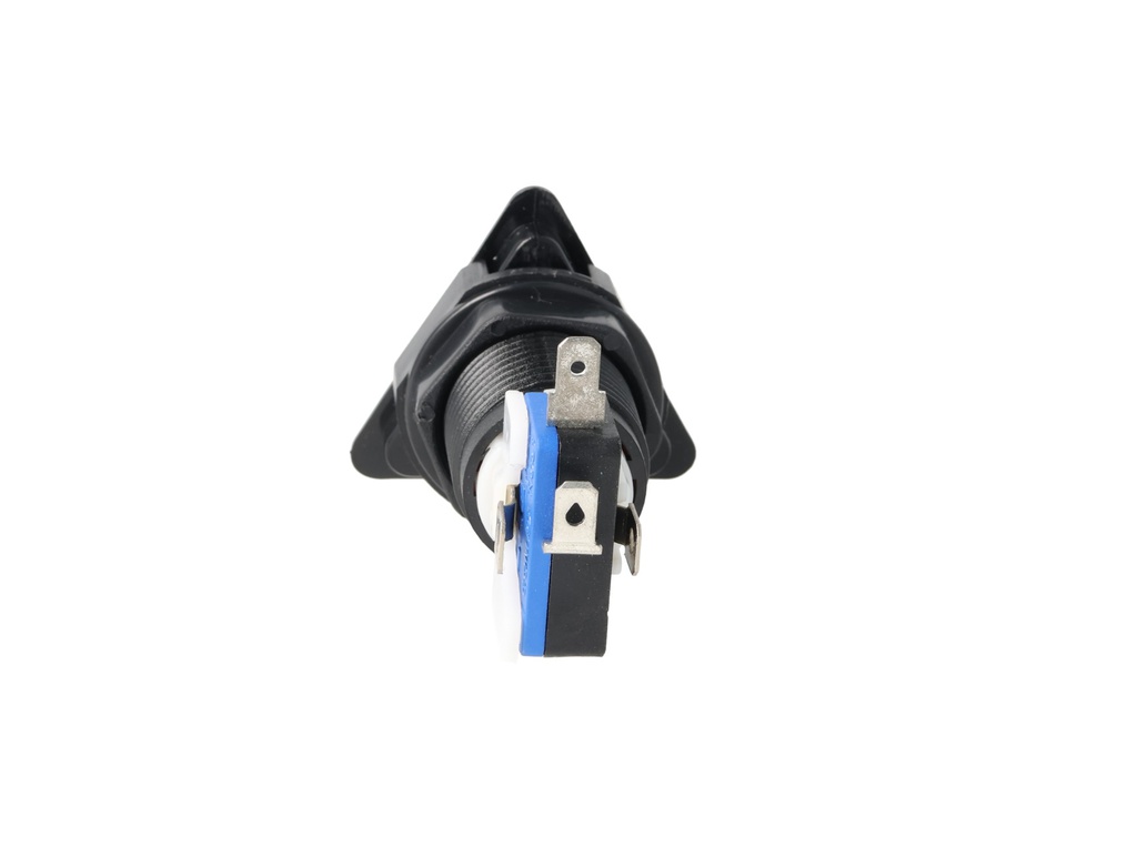 TP-TSR — SWITCH TRIANGULAR ROJO 39 X39 X 39LED 12/5VCD, CON MICROSWITCH INTERCAMBIABLE.