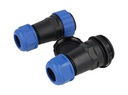 TP-SP28-S22P — CONECTORES EXTENSION/RECTO (PAR) 22PIN, IMPERMEABLES IP68, 5A/250VCA, DIAMETRO DE BARRENO 28mm, PIN COBRE CHAPEADO EN DORADO/PLATEADO
