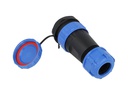 TP-SP28-SP24P — CONECTORES PANEL/RECTO (PAR) 24PIN, IMPERMEABLES IP68, 5A/250VCA, DIAMETRO DE BARRENO 28mm