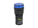 TP-LI16-B24 — LAMPARA PILOTO TIPO LED 24VDCON AC ø 16mmCOLOR AZUL *NO SON A PRUEBA DE EXPLOSION*