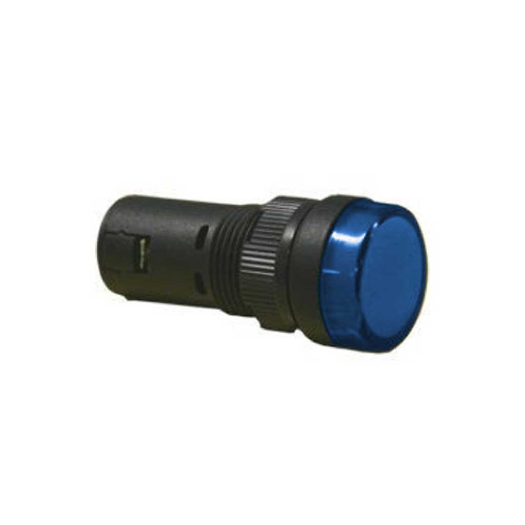 NP16-22DSB — LAMPARA PILOTO TIPO LED UL 220VAC, ø22mmCOLOR AZUL *NO SON A PRUEBA DE EXPLOSION*