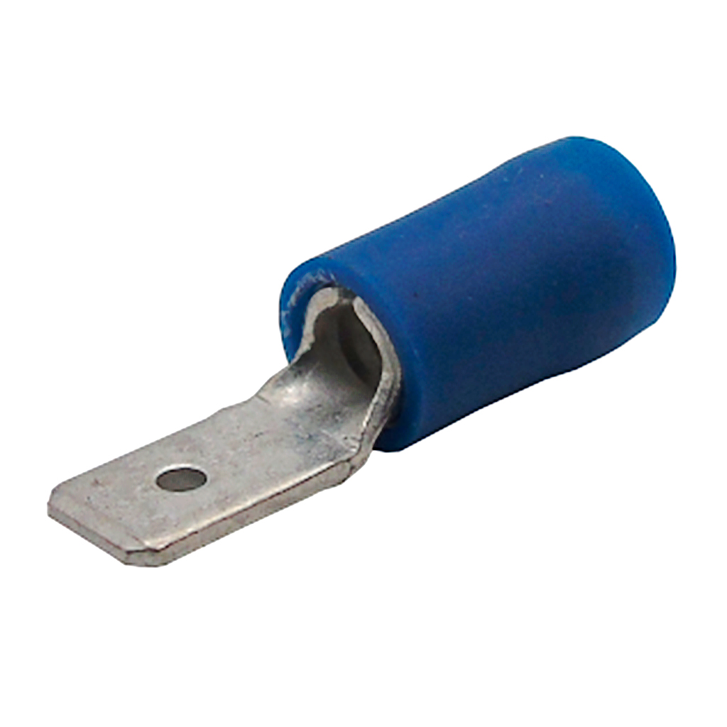 V70FS004009 — TERMINAL AISLADA TIPO FAST-ON MACHO AWG16-14, 4.8X0.8 COLOR AZUL