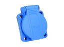 AL12505 — TOMA CORRIENTE COLOR AZUL MONTAJE PANEL
