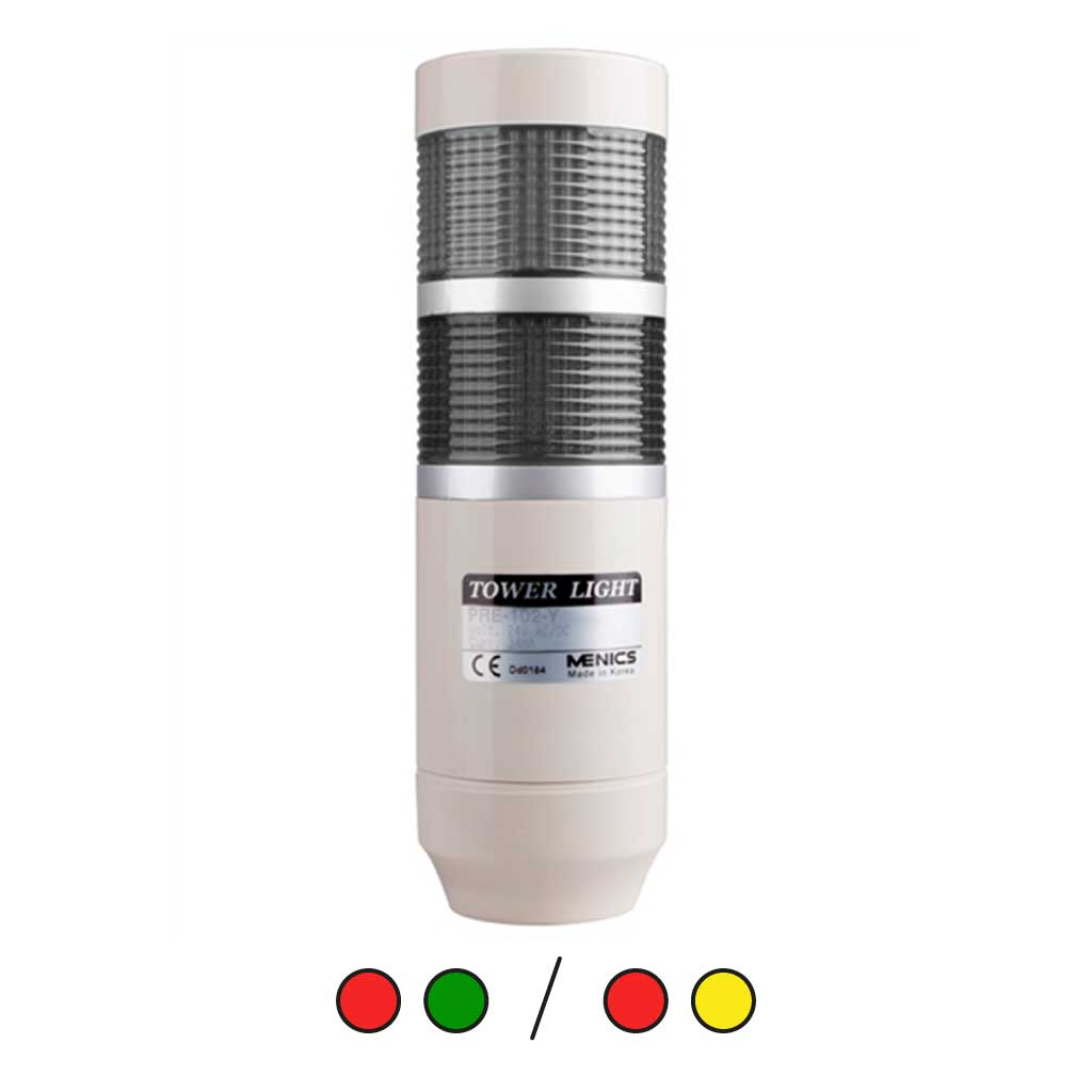 PREF-210-2 — TORRETA IND 2 COLORES 56mm 120VCA CON FLASH