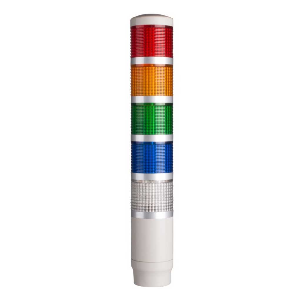 PMEF-502-5 — TORRETA IND 5 COLORES 45mm 24VCA/CD CON FLASH