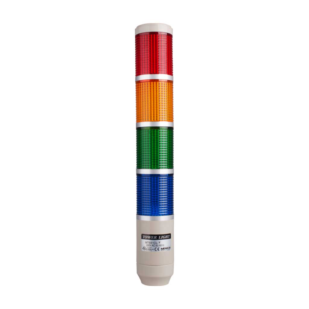 MT5B4CL-4 — TORRETA INDUSTRIAL 220VCA 4 COLORES 56MM