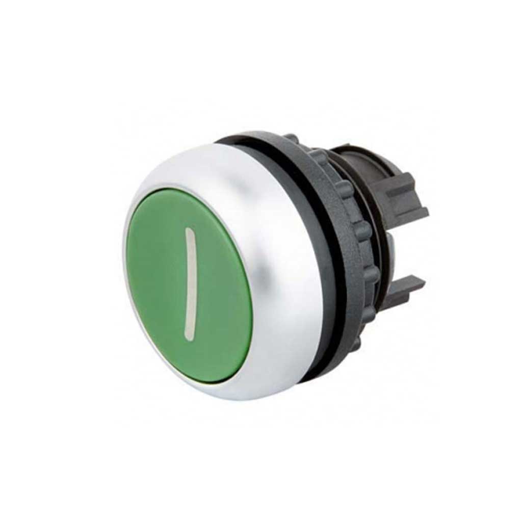 M22-DR-G-X1 — PULSADOR ENCLAVADO 2 POSICIONES COLOR VERDE ILUMINADO