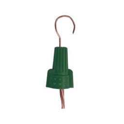 [SPC14-10GH-10] SPC14-10GH-10 — CAPUCHON CON RESORTE PAQUETE DE 10 PIEZAS 14-10AWG VERDE CON GANCHO